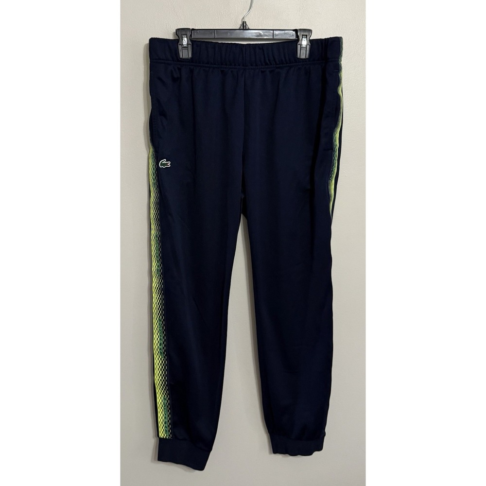 Lacoste Sport Men's 2XL Regular Fit Blue Jogger Sweatpants - Picture 2 of 8